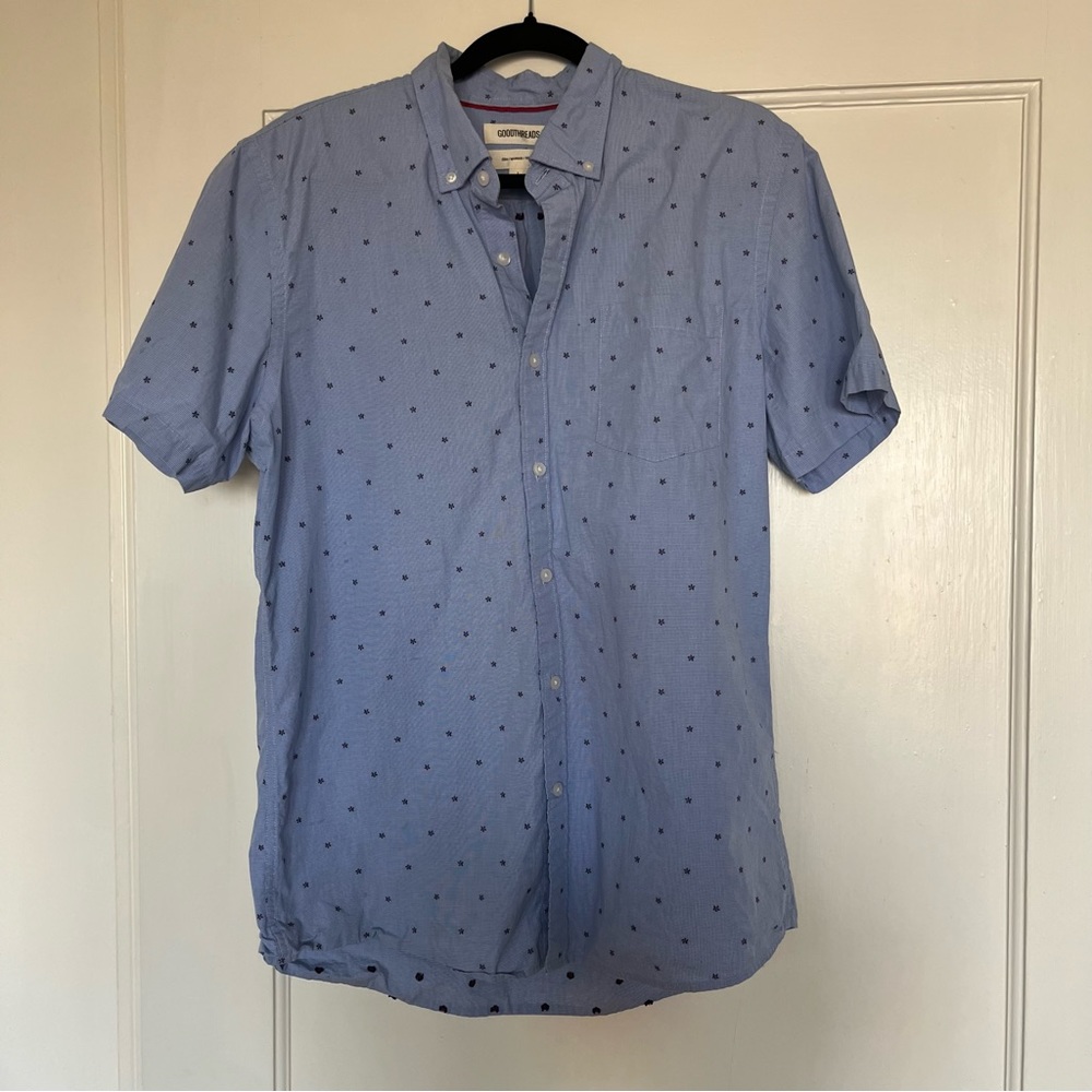 Men's short sleeve button down